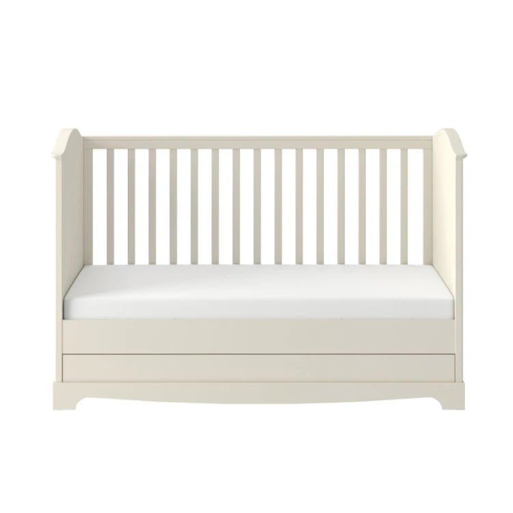 Łóżeczko niemowlęce Bellamy Royal Timeless 70x140 cm z szufladą latte