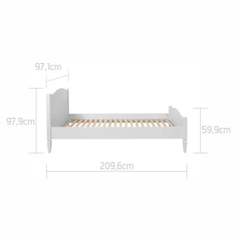 Łóżko 90 x 200cm Bellamy Royal timeless white