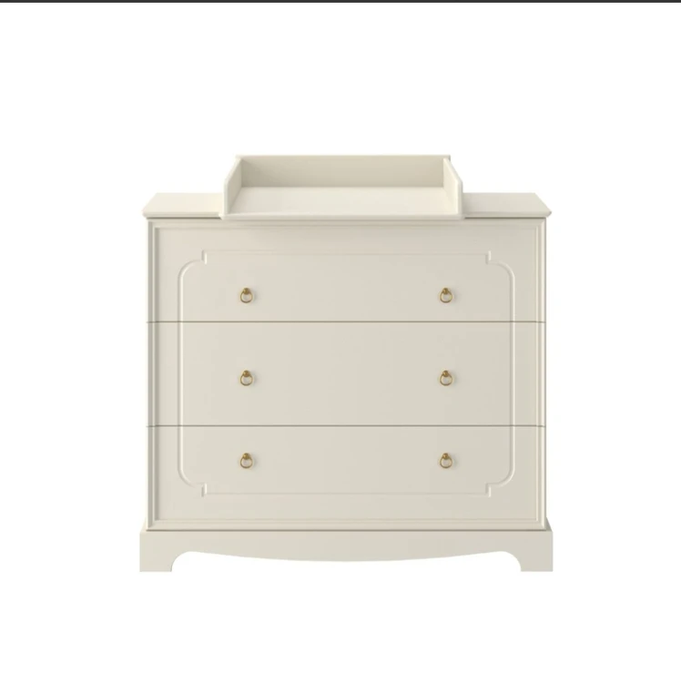 Komoda 3-szufladowa Bellamy Royal timeless latte wersja z przewijakiem