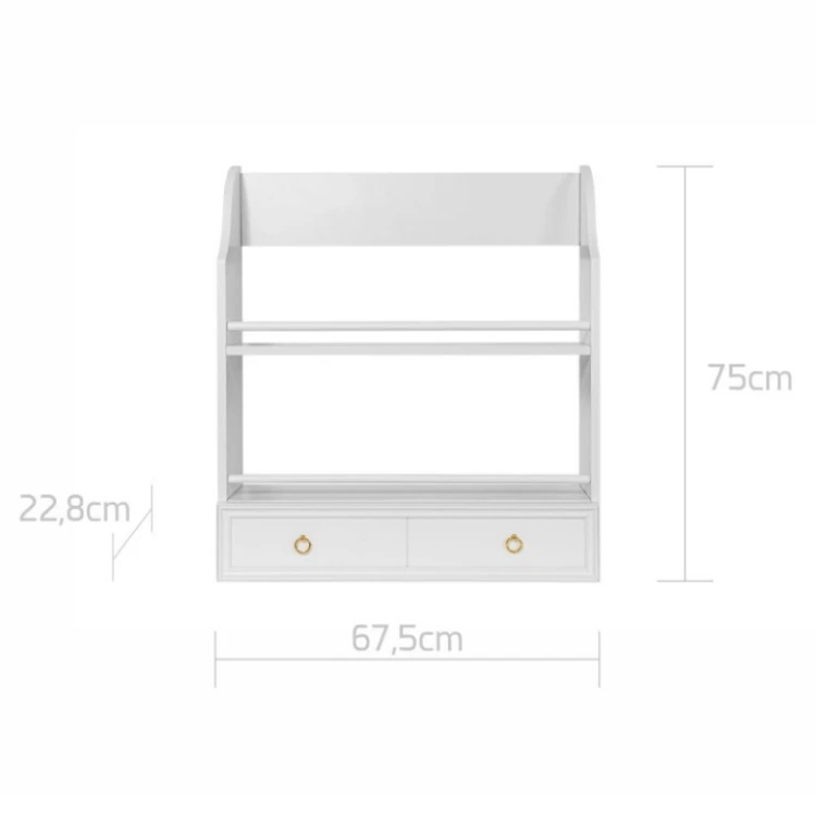 Półka ścienna z szufladką Bellamy Royal timeless white wymiary