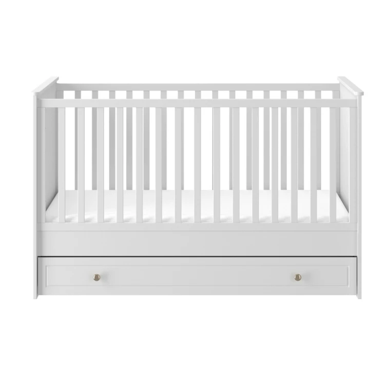 Łóżeczko 70x140 z funkcją tapczanika Bellamy Marylou snow bliss