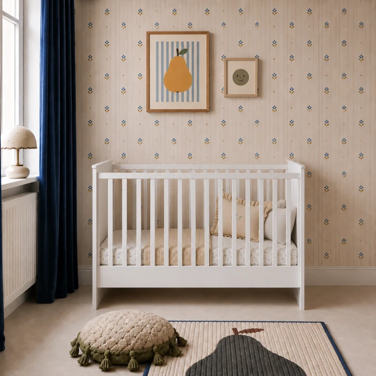 Łóżeczko 70x140 z funkcją tapczanika Bellamy Marylou snow bliss