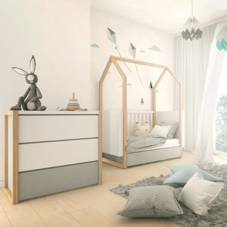 Łóżeczko niemowlęce 70x140 cm Bellamy Pinette