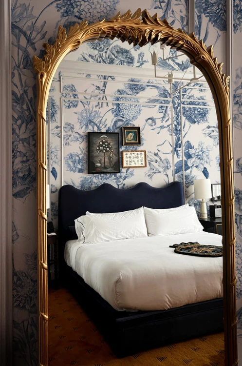 Tapeta do pokoju dziecięcego Mural Holenderski bukiet blue
