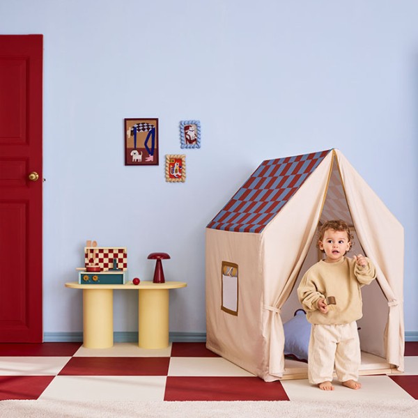 KID'S CONCEPT namiot domek do zabawy dla dzieci z bawełny organicznej i drewnianym stelażem FSC