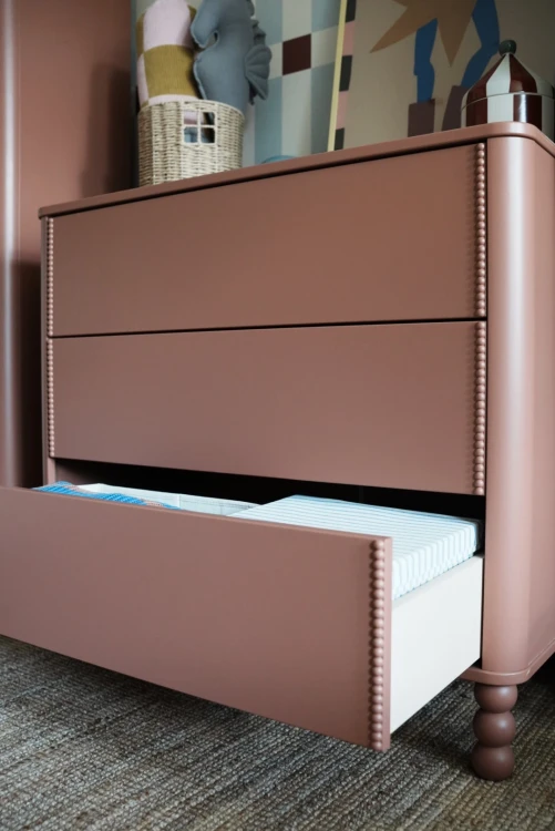 Komoda DOT Słoneczna Terakota – designerska komoda dziecięca