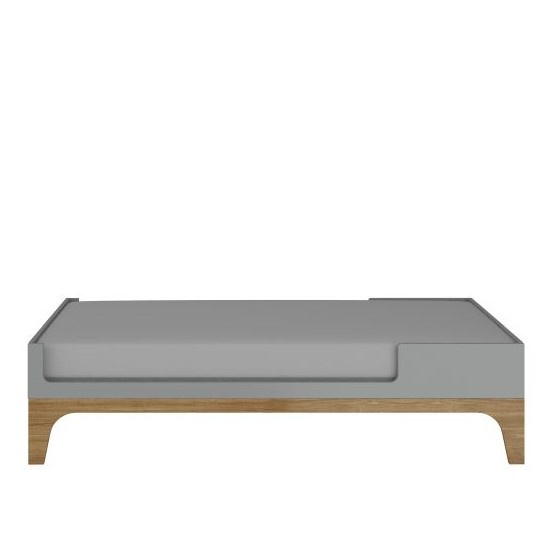 Łóżeczko UP! szare 70x120 z przewijakiem i funkcją łóżka 70x160