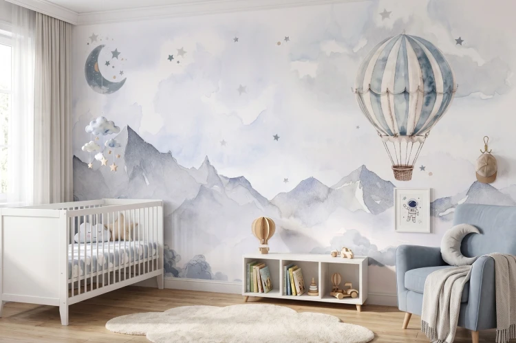 Tapeta do pokoju dziecięcego Mural Góry