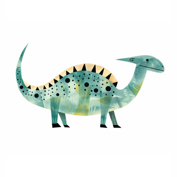 Naklejka do pokoju dziecka Dino green dł. 60cm