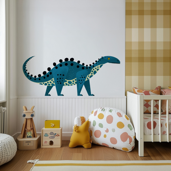 Naklejka do pokoju dziecka Dino blue