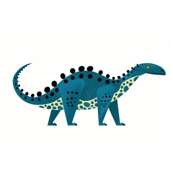 Naklejka do pokoju dziecka Dino blue