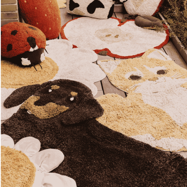 Dywan bawełniany dla dzieci Jack Pies 150 x 110 cm - LORENA CANALS