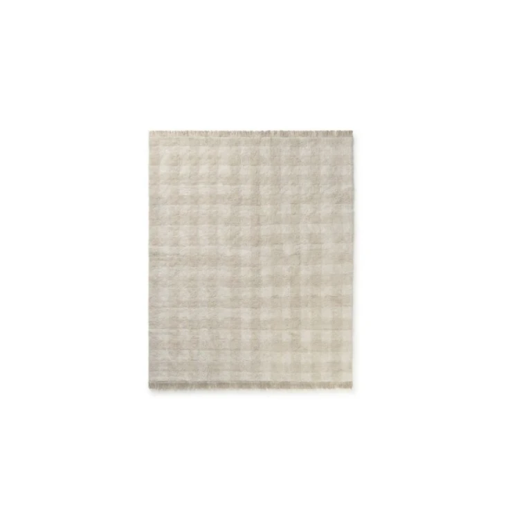 DYWAN BAWEŁNIANY VICHY IVORY 90X120 CM - LORENA CANALS