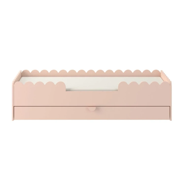Łóżko dziecięce Montessori Book Nook 80x160 z szufladą – Vintage Rose