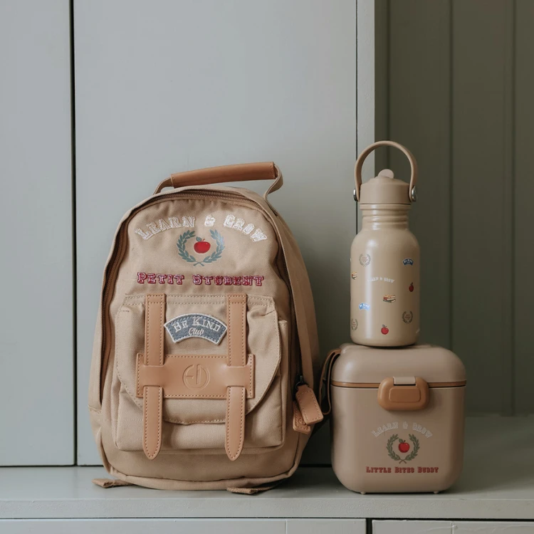 ZESTAW: Plecak BackPack MINI + Butelka na wodę + Lunchbox - Learn & Grow