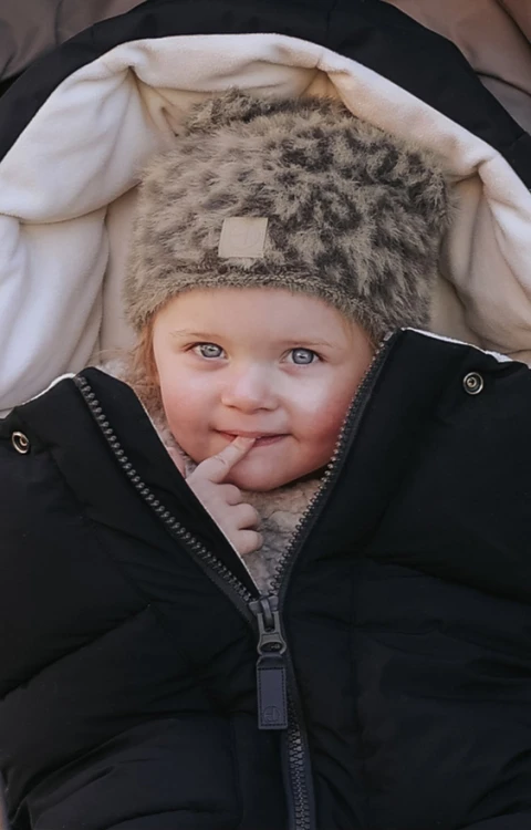 Śpiworek do wózka dziecięcego Blueberry Black ELODIE