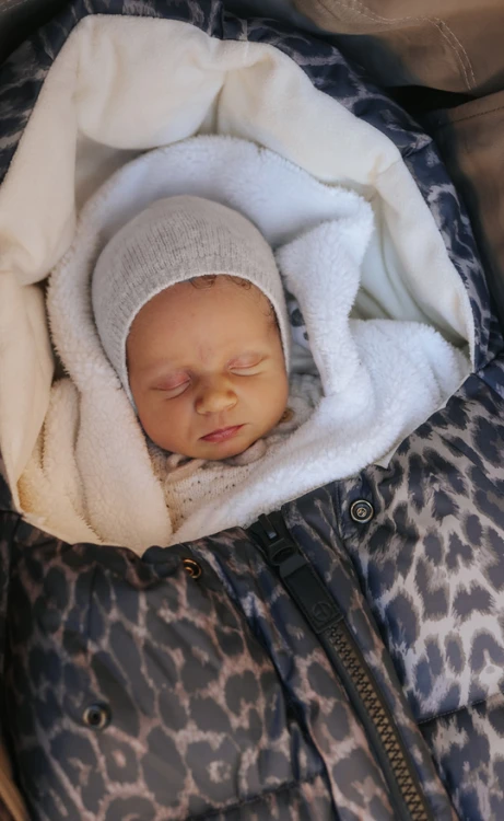 Śpiworek do wózka dziecięcego Blueberry Leopard ELODIE