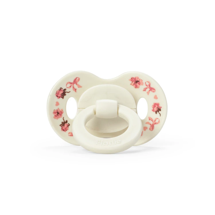 Smoczek silikonowy 0-6 m Binky Bundle - Petit River Rose - 2 sztuki ELODIE