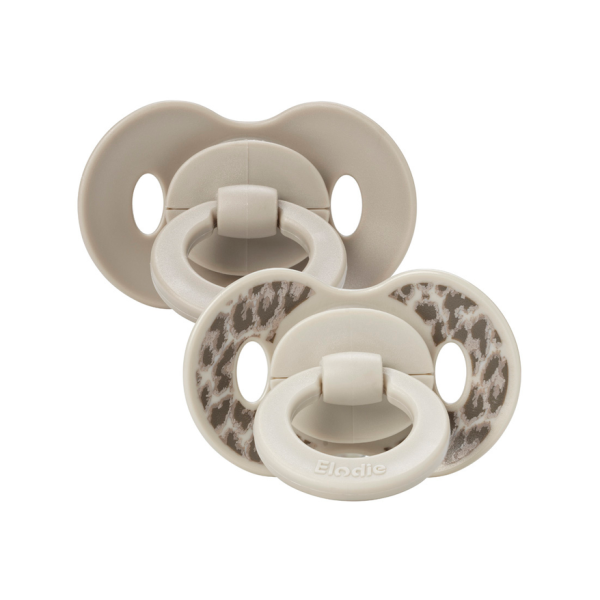 Smoczek silikonowy 0-6 m Binky Bundle - Le Leopard - 2 sztuki ELODIE