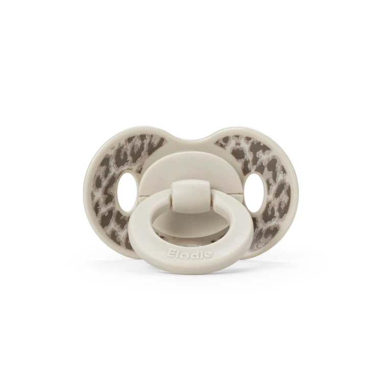Smoczek silikonowy 0-6 m Binky Bundle - Le Leopard - 2 sztuki ELODIE