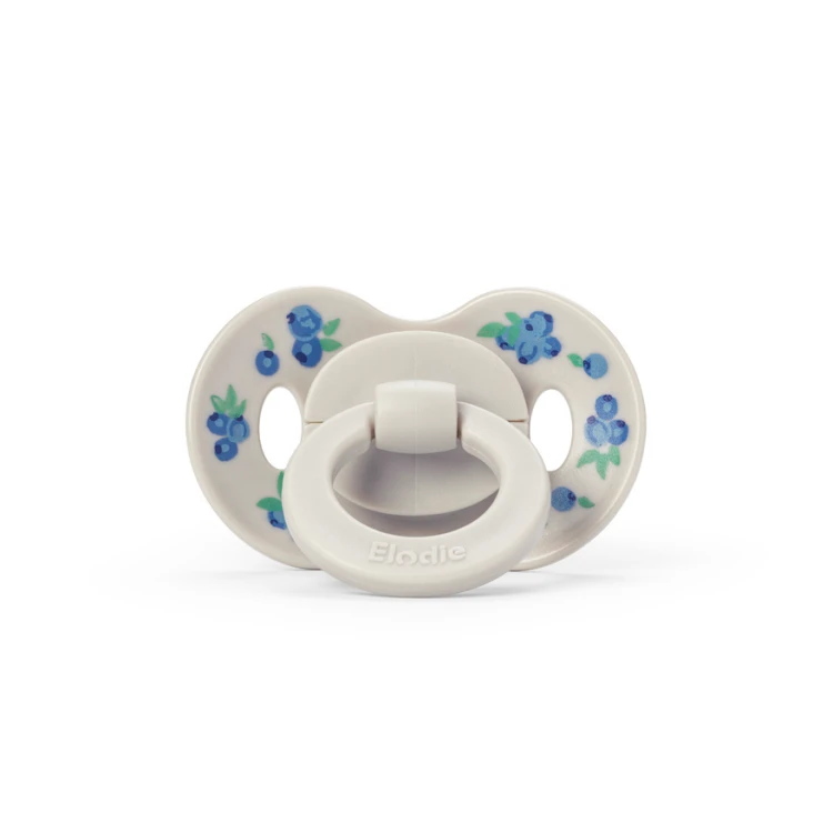 Smoczek silikonowy 0-6 m Binky Bundle - Blueberry Bliss - 2 sztuki ELODIE