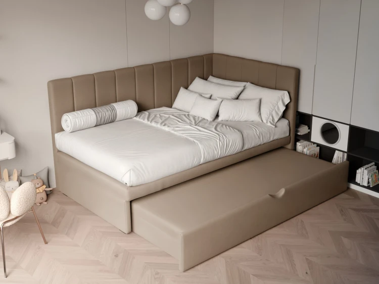 Prezentowane łóżko wykonane jest w tkaninie FRENCH VELVET 656