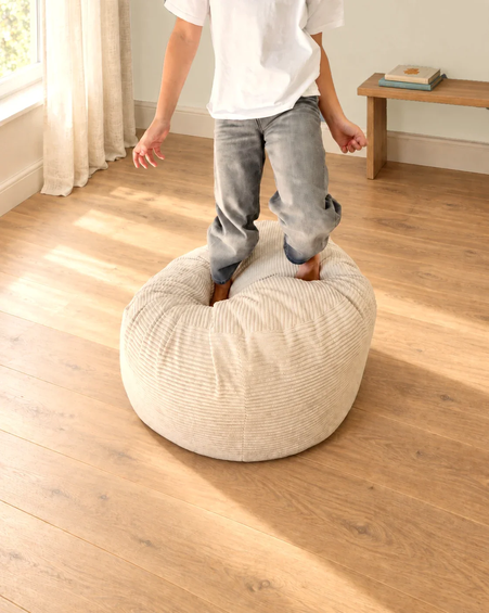 Pufa i materac podłogowy Shappy Futon Bean Bag Corduroy VANILLA