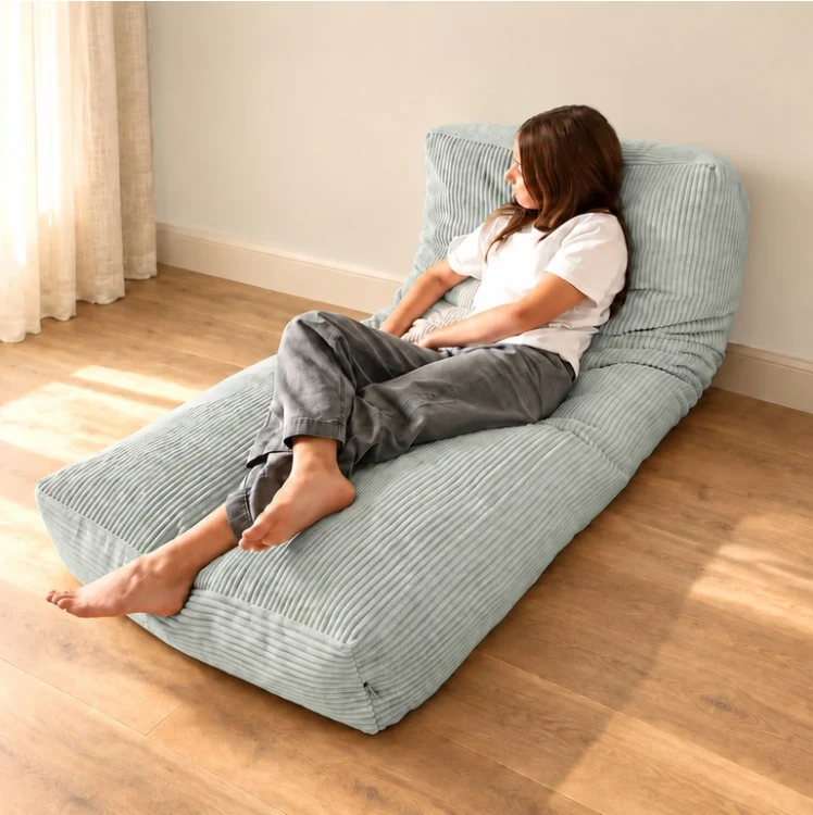 Pufa i materac podłogowy Shappy Futon Bean Bag Corduroy PEPPERMINT