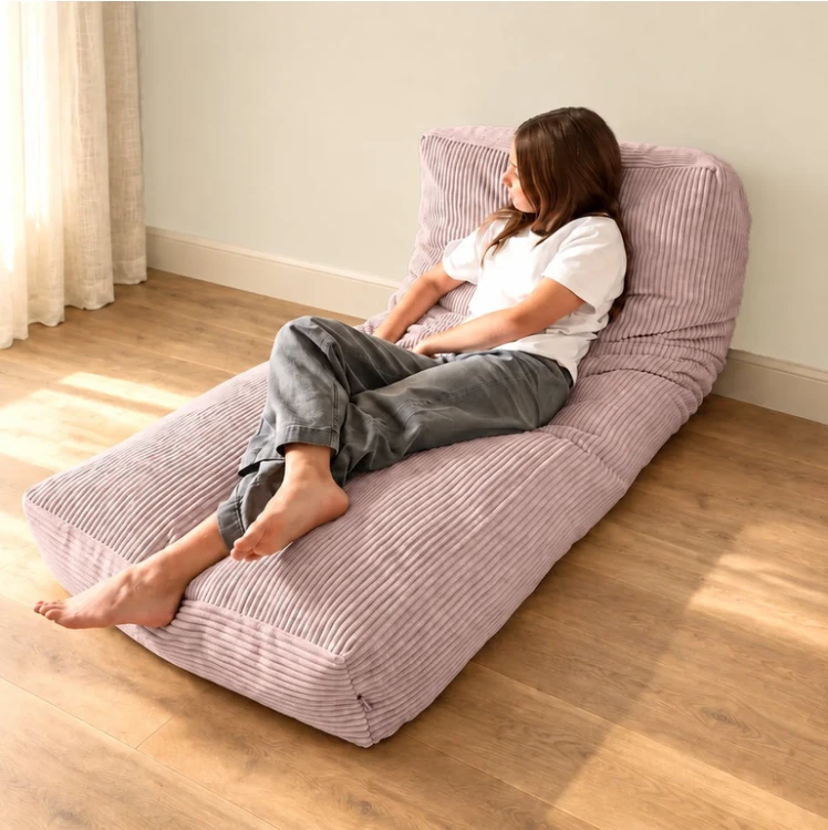 Pufa i materac podłogowy Shappy Futon Bean Bag Corduroy CANDY