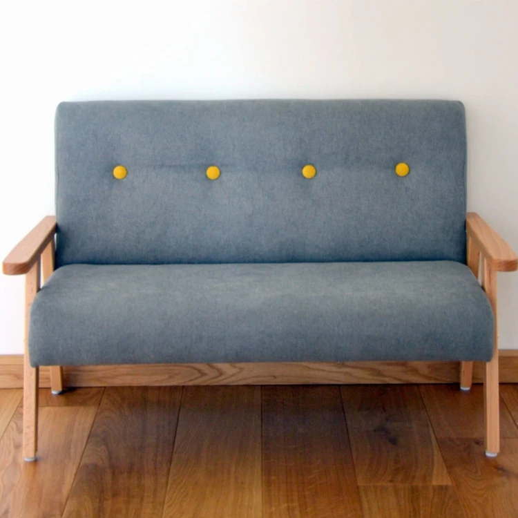 Sofa dla dzieci welur szary MODELINA