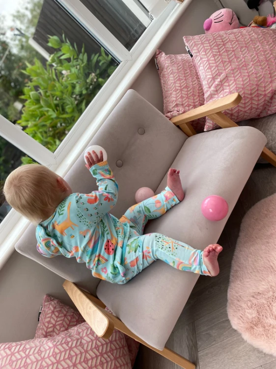 Sofa dla dzieci welur MODELINA