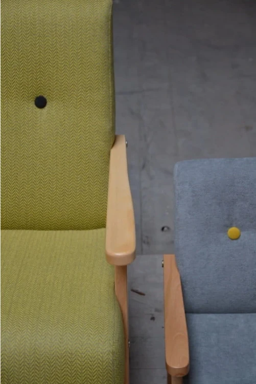 Fotel dla dzieci jodełka lemon MODELINA