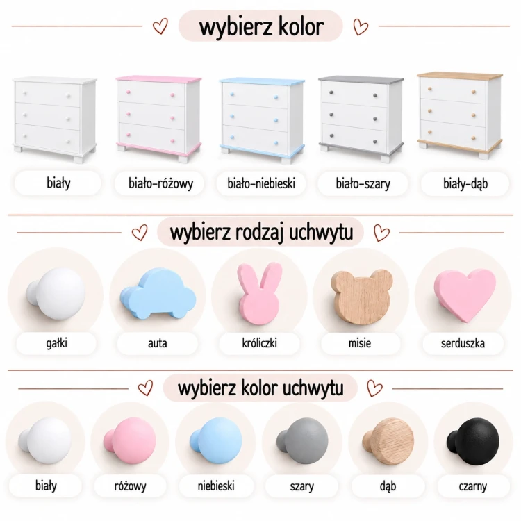 drewniana-komoda-dziecieca-z-trzema-szufladami-Classic-kolory.webp