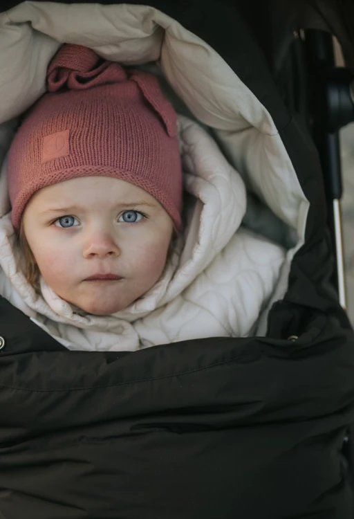 Śpiworek do wózka Elodie Details Luxe Wool & Down z puchem wełną i bawełnianą podszewką