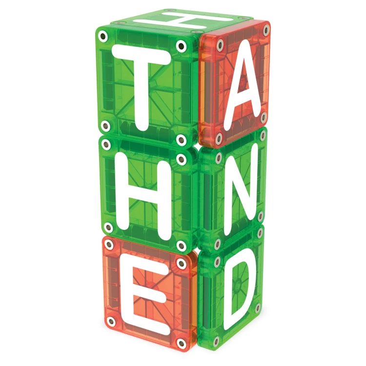 MAGNA-TILES microMAGS LEARN Letters 56 el. magnetyczne płytki z literami do nauki alfabetu