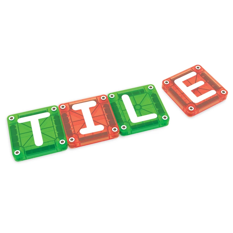 MAGNA-TILES microMAGS LEARN Letters 56 el. magnetyczne płytki z literami do nauki alfabetu