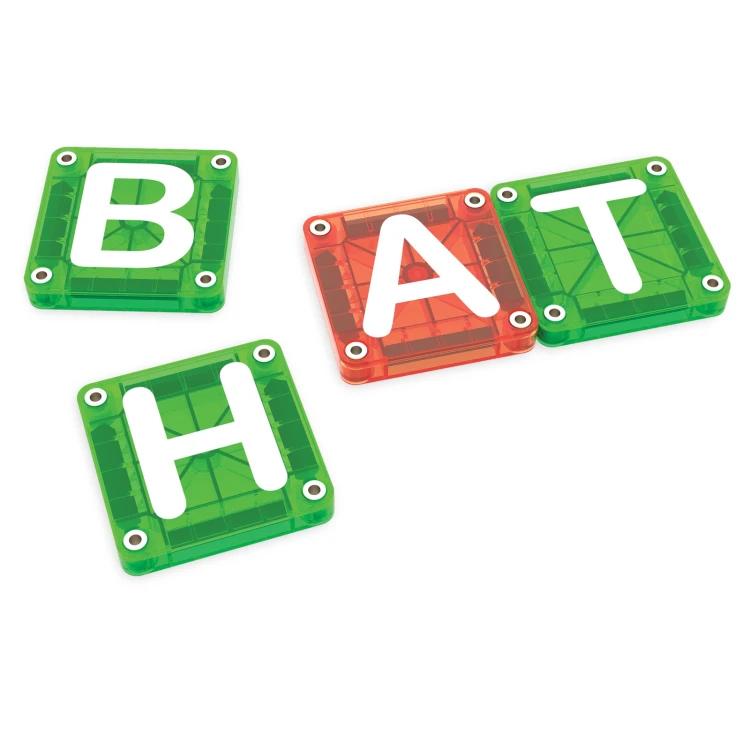 MAGNA-TILES microMAGS LEARN Letters 56 el. magnetyczne płytki z literami do nauki alfabetu
