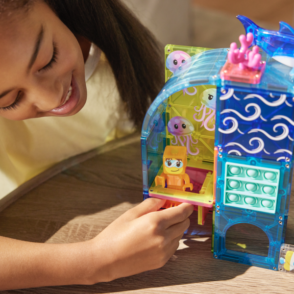 MAGNA-TILES Undersea Adventure 58 el. klocki magnetyczne z nurkami i morskimi zwierzętami