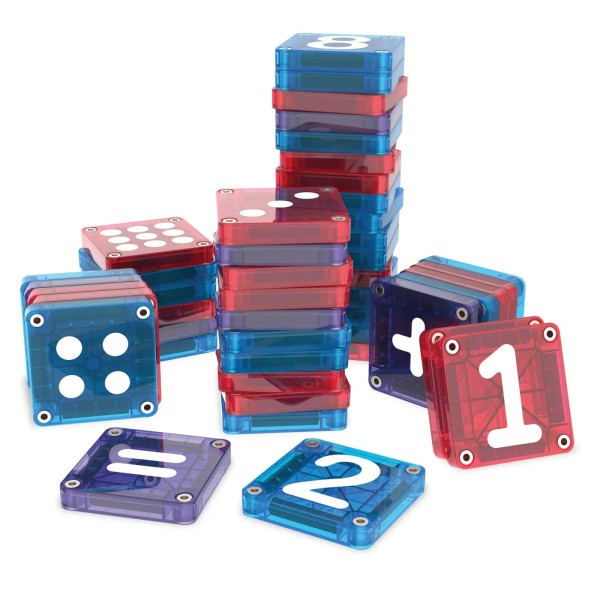 MAGNA-TILES microMAGS LEARN Numbers magnetyczne płytki do nauki cyfr liczenia i matematyki