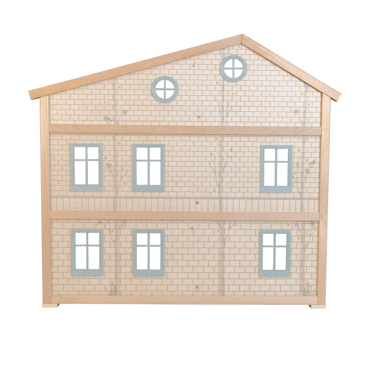 Drewniany domek dla lalek Wonder House zabawa lalkami dla dzieci Lundby