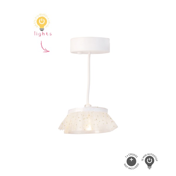Oświetlenie domku dla lalek zestaw 2 lampy wiszące wyposażenie domki Lundby
