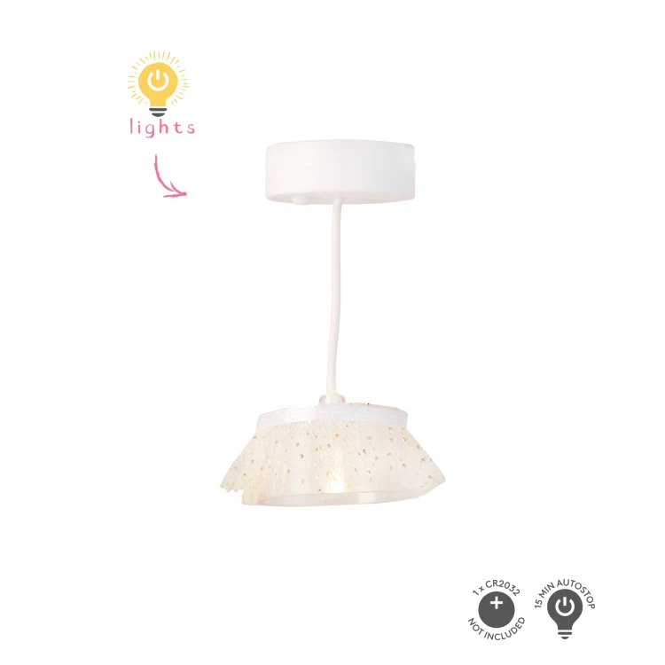 Oświetlenie domku dla lalek zestaw 2 lampy wiszące wyposażenie domki Lundby