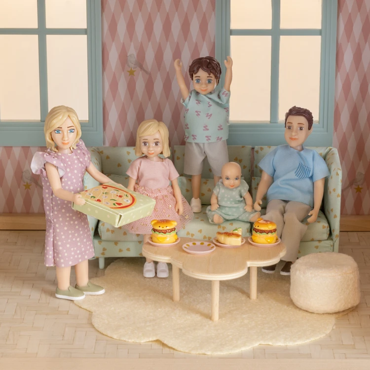 Lalki do domku dla lalek zestaw Charlie zabawka dla dzieci domek Lundby