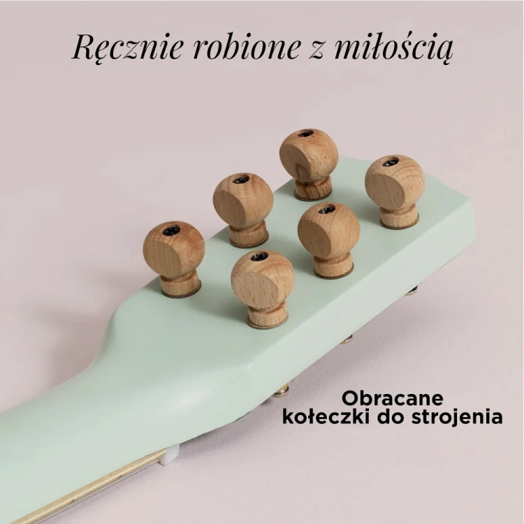 Drewniana gitara dla dzieci Le Toy Van z 6 kolorowymi strunami FSC® 3+