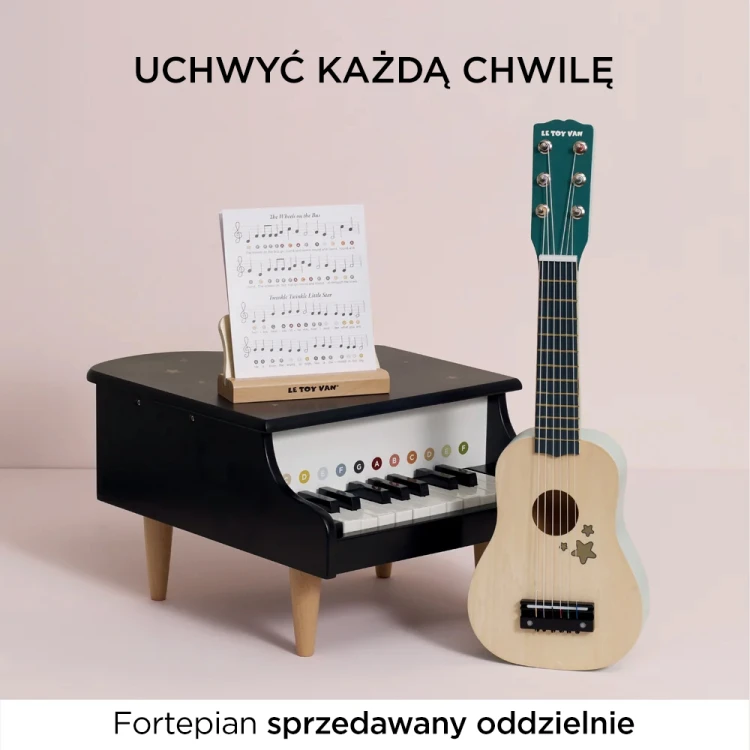 Drewniana gitara dla dzieci Le Toy Van z 6 kolorowymi strunami FSC® 3+