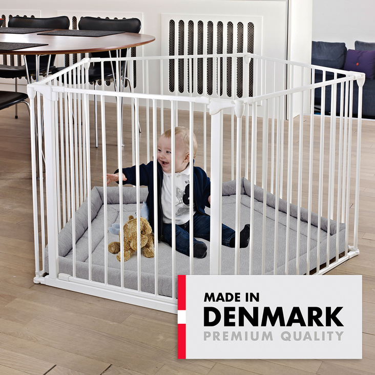 Kojec dla dziecka z materacem Baby Dan Park A Kid biały