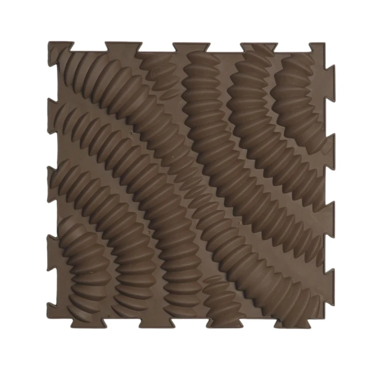 Sense2Play Ścieżka sensoryczna Nature zestaw 6 mat 30 × 30 cm o różnych fakturach w kolorach ziemi