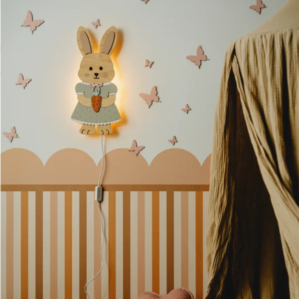 Lampka nocna króliczek retro