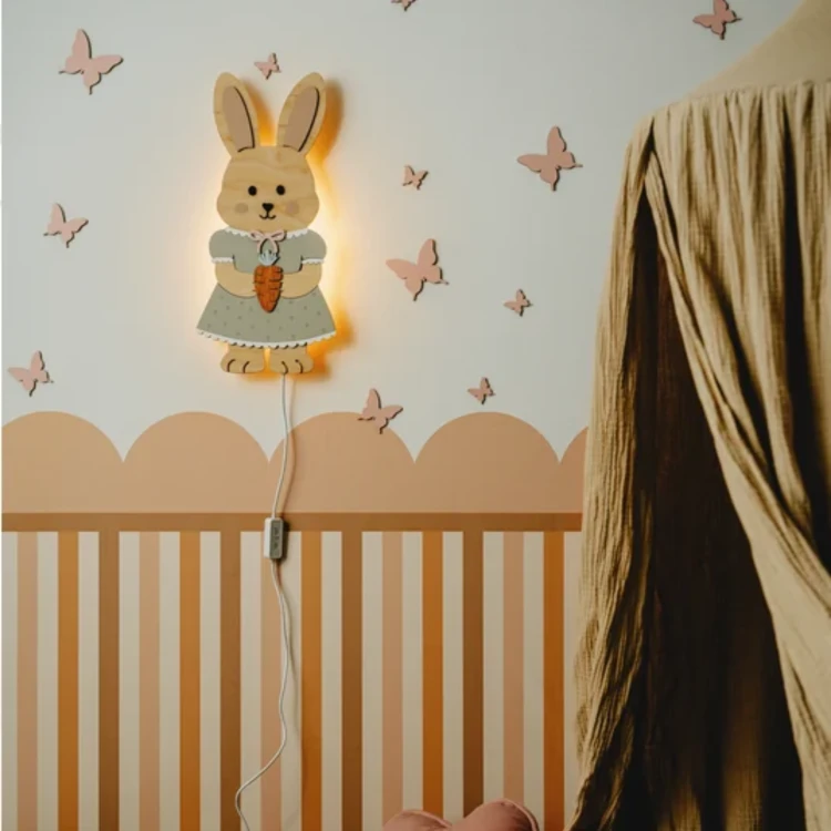 Lampka nocna króliczek retro