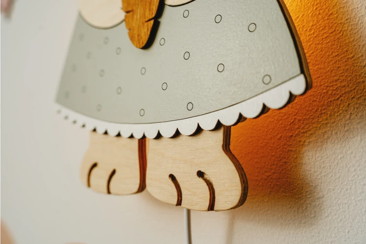 Lampka nocna króliczek retro